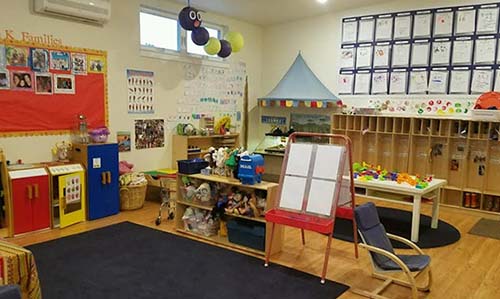 A young children's classroom