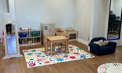 A photo of a classroom for younger children